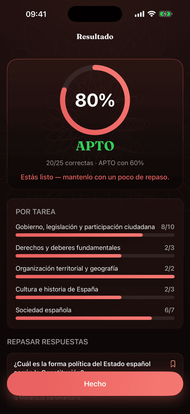 Sabe que estás listo